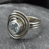 2682-R-nBTT: Sterling Silver 925 Blue Topaz