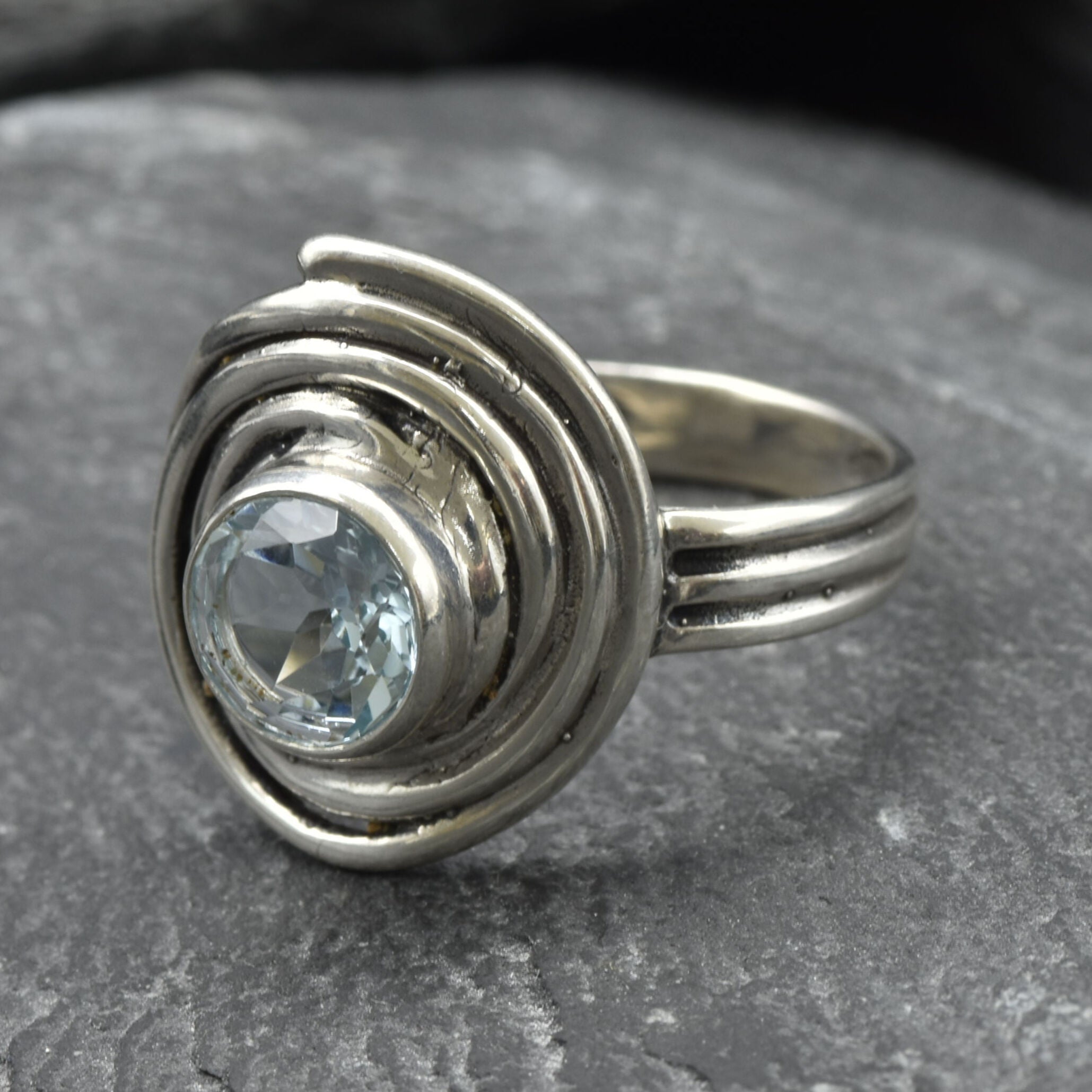 2682-R-nBTT: Sterling Silver 925 Blue Topaz