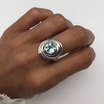 2682-R-nBTT: Sterling Silver 925 Blue Topaz