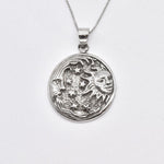 Celestial Silver Pendant, Crescent Moon Pendant, Sun Silver Pendant, Moon Necklace, Astrology Pendant, Stars Silver Pendant