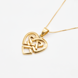 Elegant Gold Heart Pendant - Crafted in 18k Gold Vermeil, ideal for gifting on birthdays and special moments.