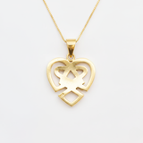 Delicate Gold Celtic Heart Pendant - Made from 18k Gold Vermeil, a timeless piece for everyday elegance and special gifts.