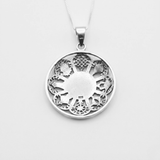 Yin Yang Necklace -  Silver Yin Yang Pendant - Good Luck Necklace