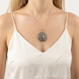 Yin Yang Necklace -  Silver Yin Yang Pendant - Good Luck Necklace