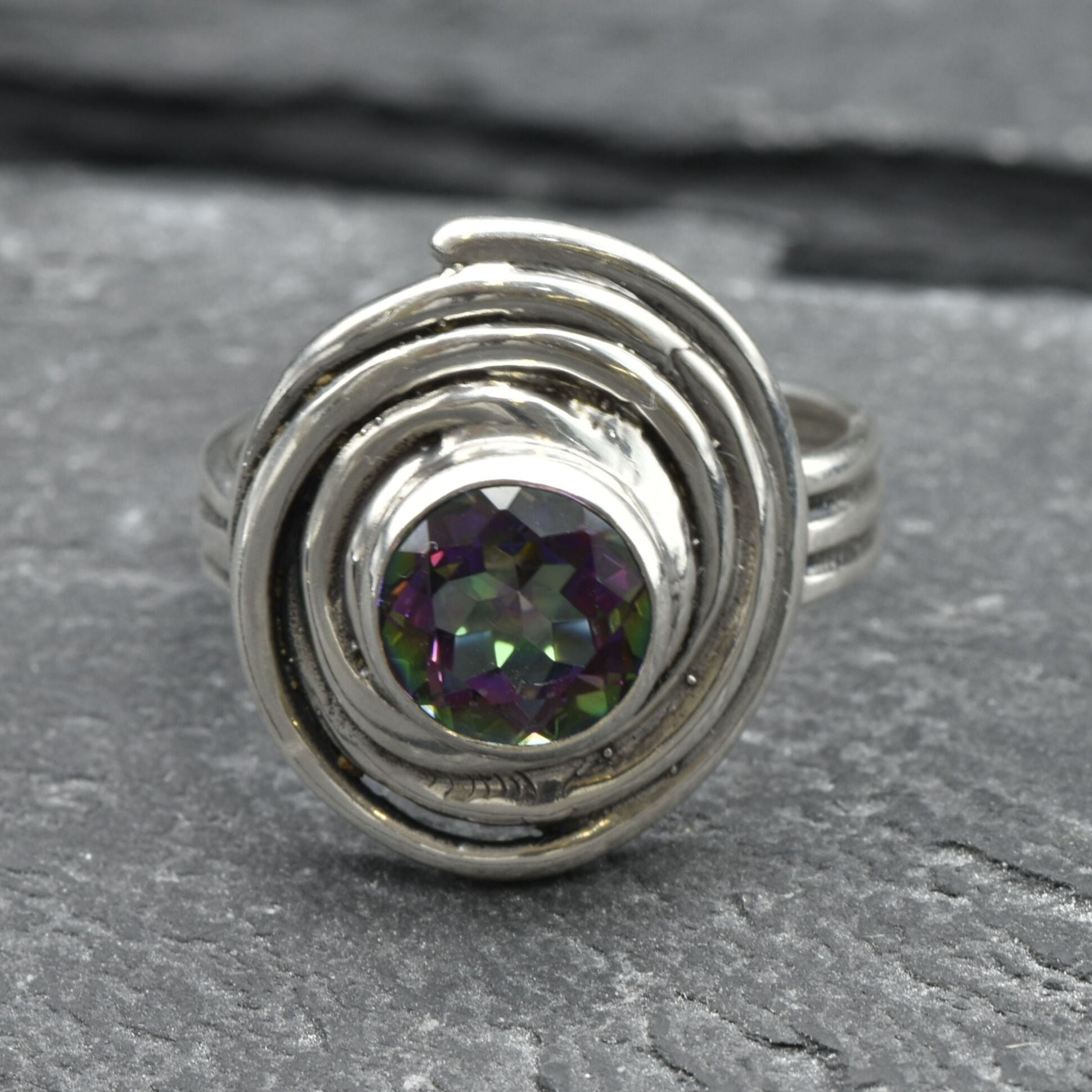 2682-R-nMYT: Sterling Silver 925 Mystic Topaz