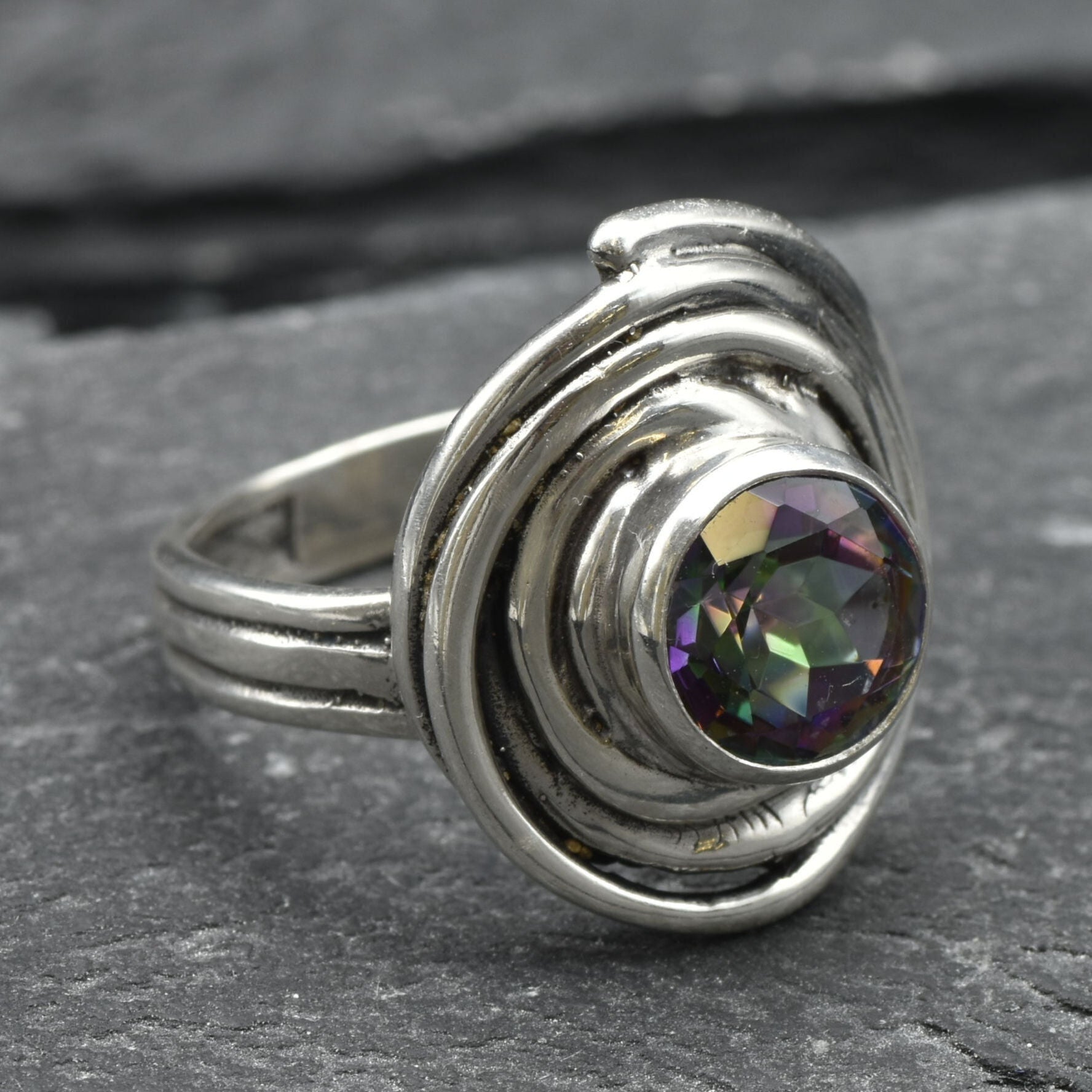2682-R-nMYT: Sterling Silver 925 Mystic Topaz