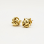 Chic Gold Knot Earrings - Crafted in 18k Gold Vermeil, ideal for adding a touch of elegance to any outfit.