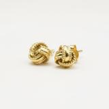 Chic Gold Knot Earrings - Crafted in 18k Gold Vermeil, ideal for adding a touch of elegance to any outfit.