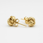 Stylish Gold Knot Earrings - 18k Gold Vermeil, a timeless accessory for everyday elegance or special celebration gifts.