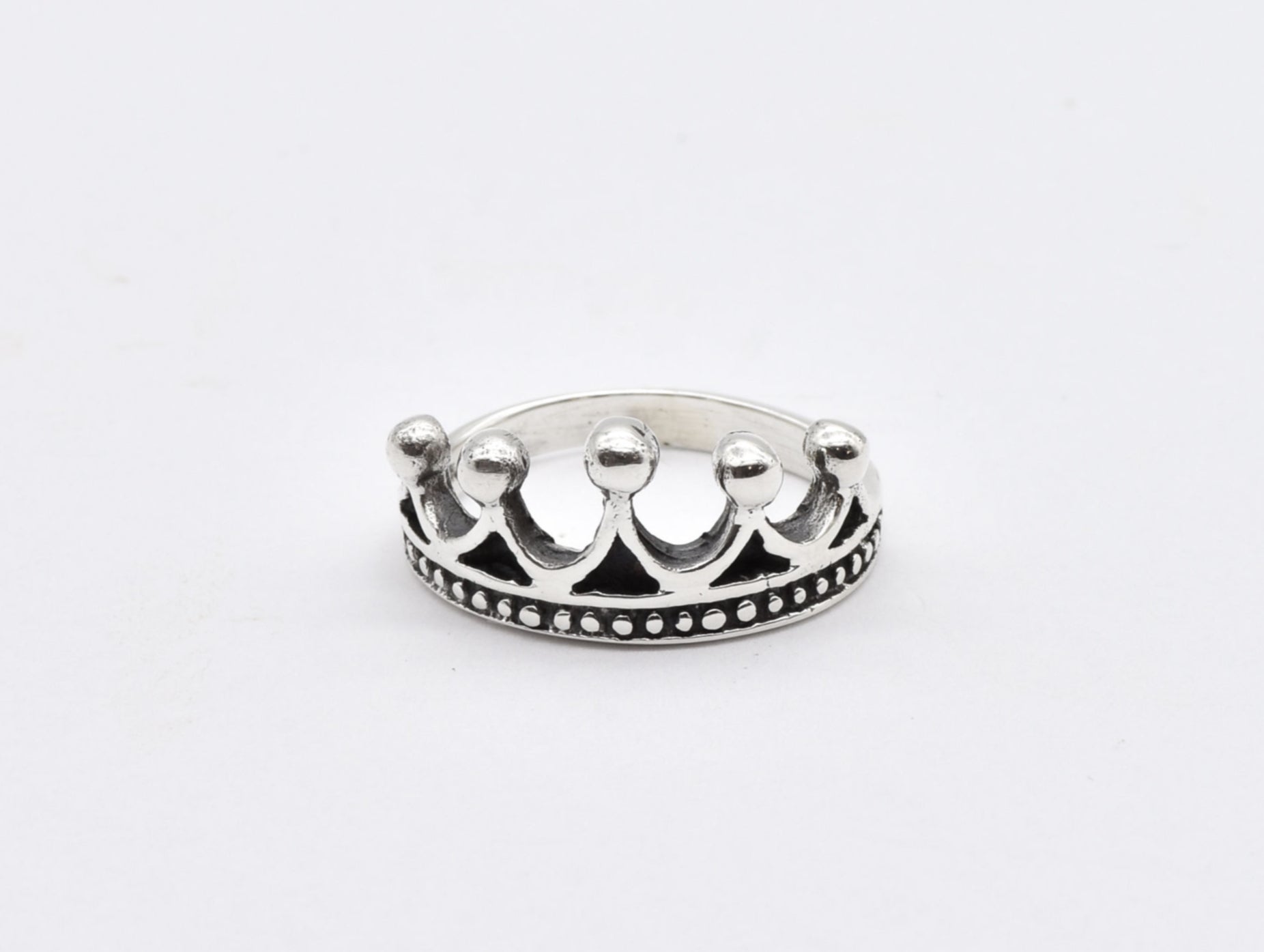 Silver Tiara Ring, Silver Crown Ring, Princess Ring, Crown Ring, Tiara Ring, Tiara Band, Queen Ring, Solid Silver Ring, 925 Sterling Silver