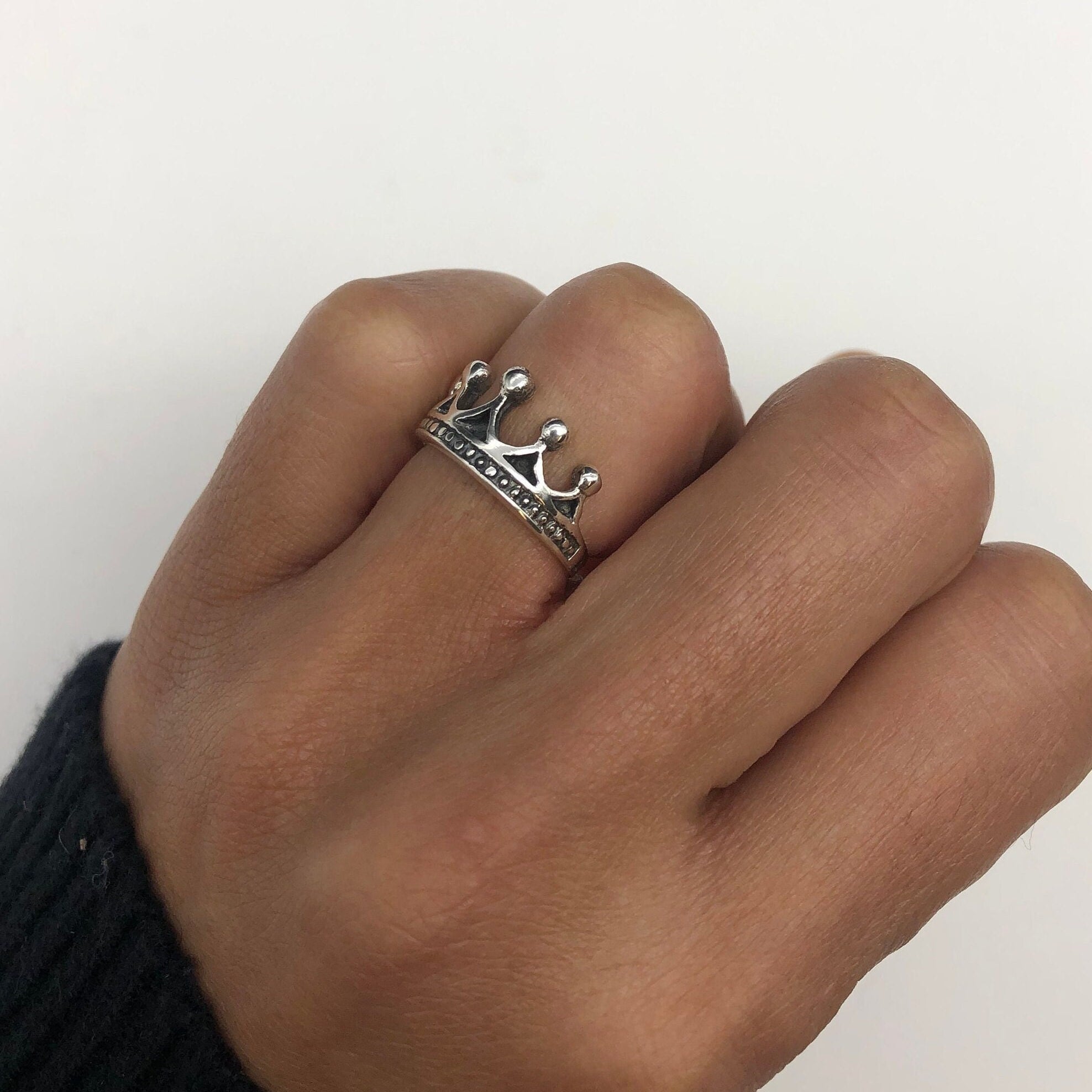 Silver Tiara Ring, Silver Crown Ring, Princess Ring, Crown Ring, Tiara Ring, Tiara Band, Queen Ring, Solid Silver Ring, 925 Sterling Silver