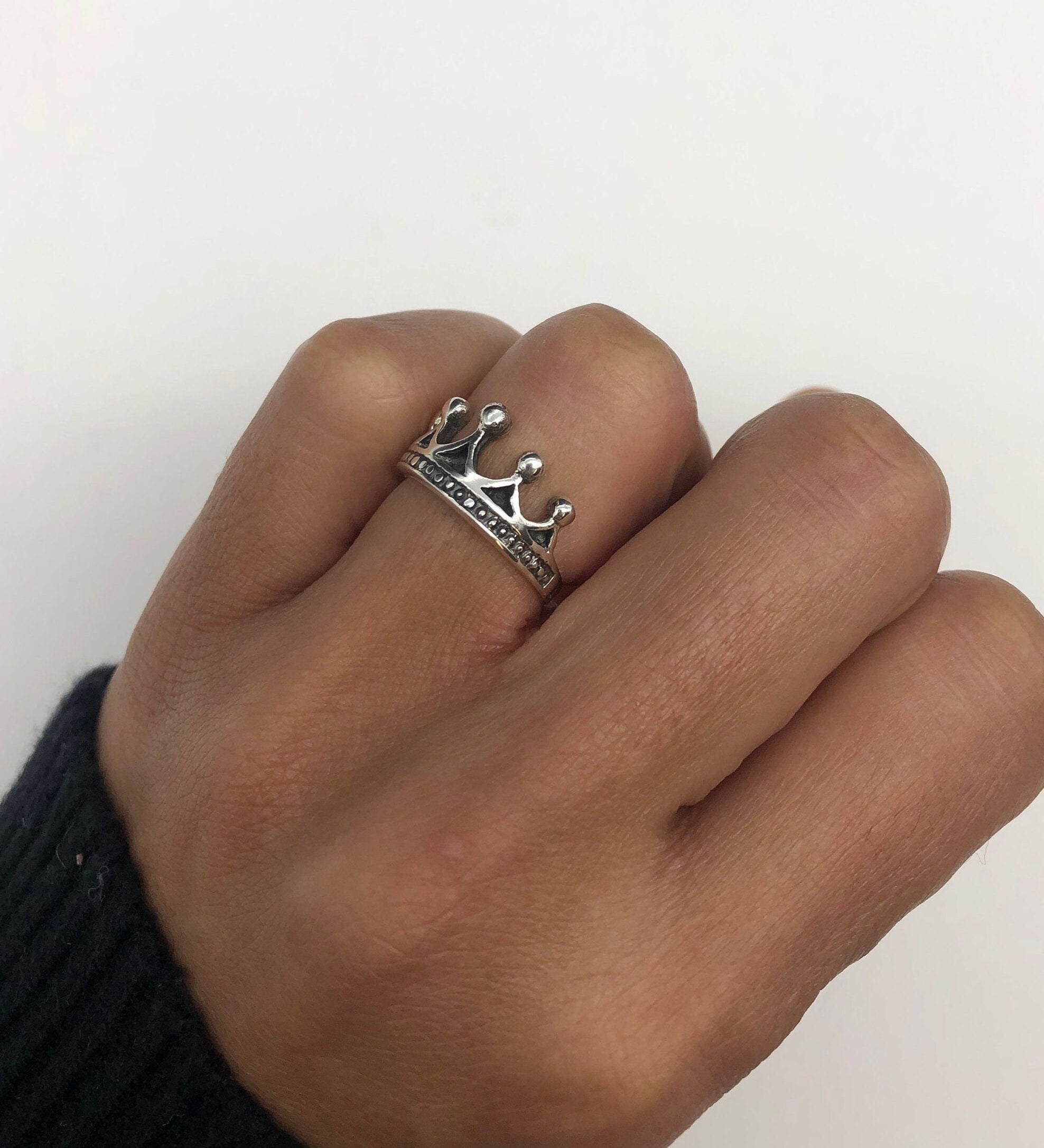 Silver Tiara Ring, Silver Crown Ring, Princess Ring, Crown Ring, Tiara Ring, Tiara Band, Queen Ring, Solid Silver Ring, 925 Sterling Silver