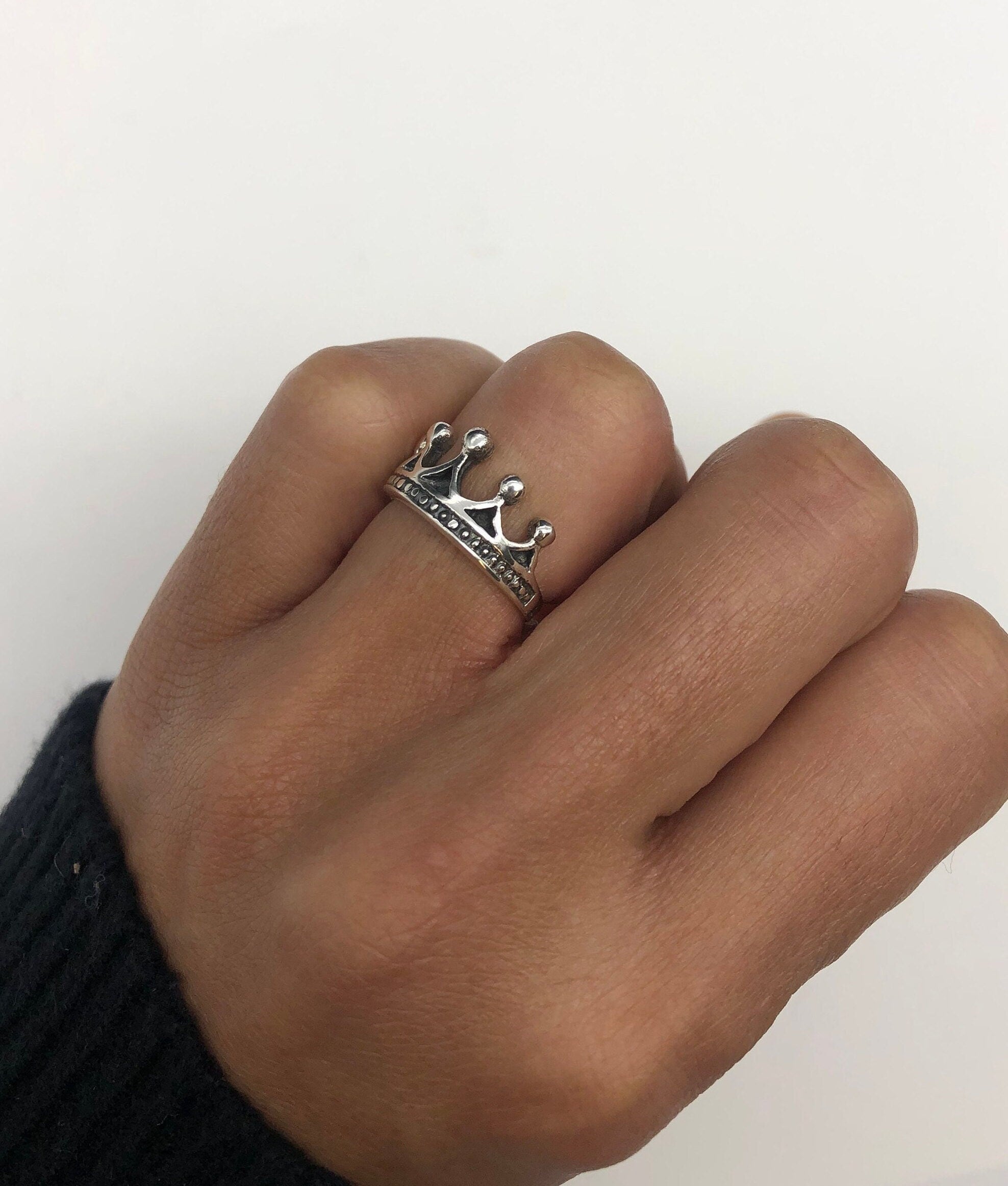 Silver Tiara Ring, Silver Crown Ring, Princess Ring, Crown Ring, Tiara Ring, Tiara Band, Queen Ring, Solid Silver Ring, 925 Sterling Silver