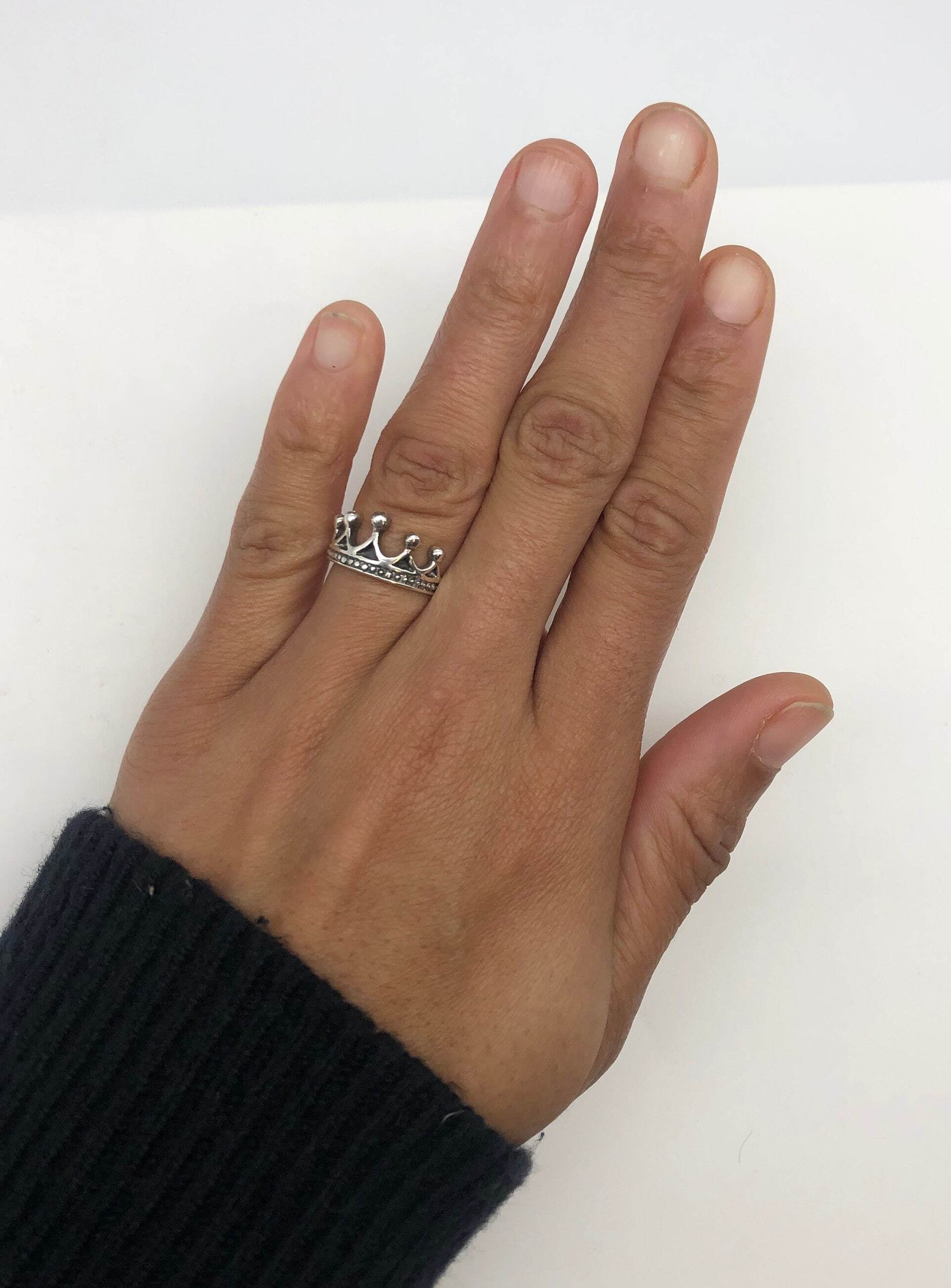 Silver Tiara Ring, Silver Crown Ring, Princess Ring, Crown Ring, Tiara Ring, Tiara Band, Queen Ring, Solid Silver Ring, 925 Sterling Silver