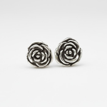 Silver Flower Studs - Silver Rose Studs - Silver Flower Earrings made in 925 Sterling Silver. Ideal for everyday wear and perfect for birthday gifting and special occasions.