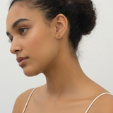 Gold Rose Studs - Elegant 18k Gold Vermeil Flower Earrings for daily wear, perfect for birthdays and special moments.