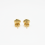 Gold Rose Studs - Sweet 18k Gold Vermeil Flower Earrings, ideal for adding a touch of elegance to everyday outfits and gifts.