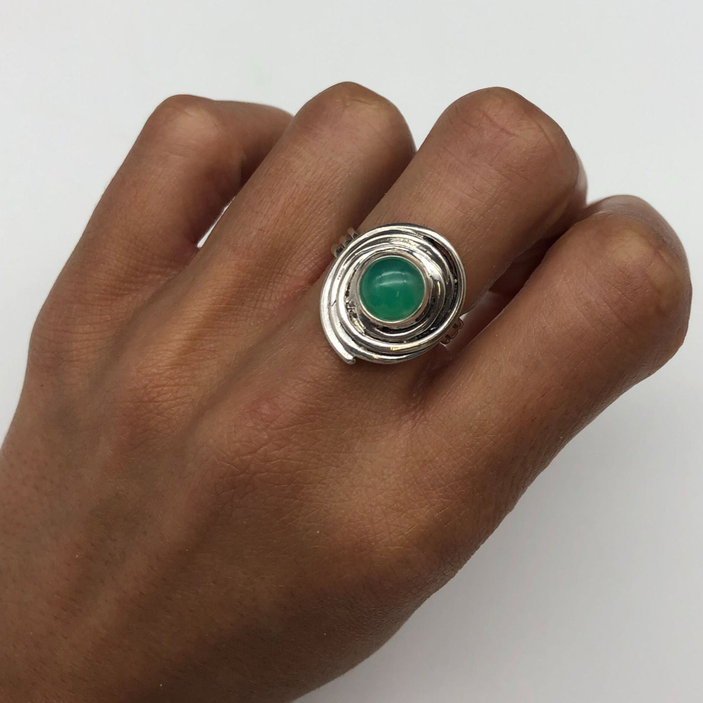 2682-R-nCHR: Sterling Silver 925 Chrysoprase