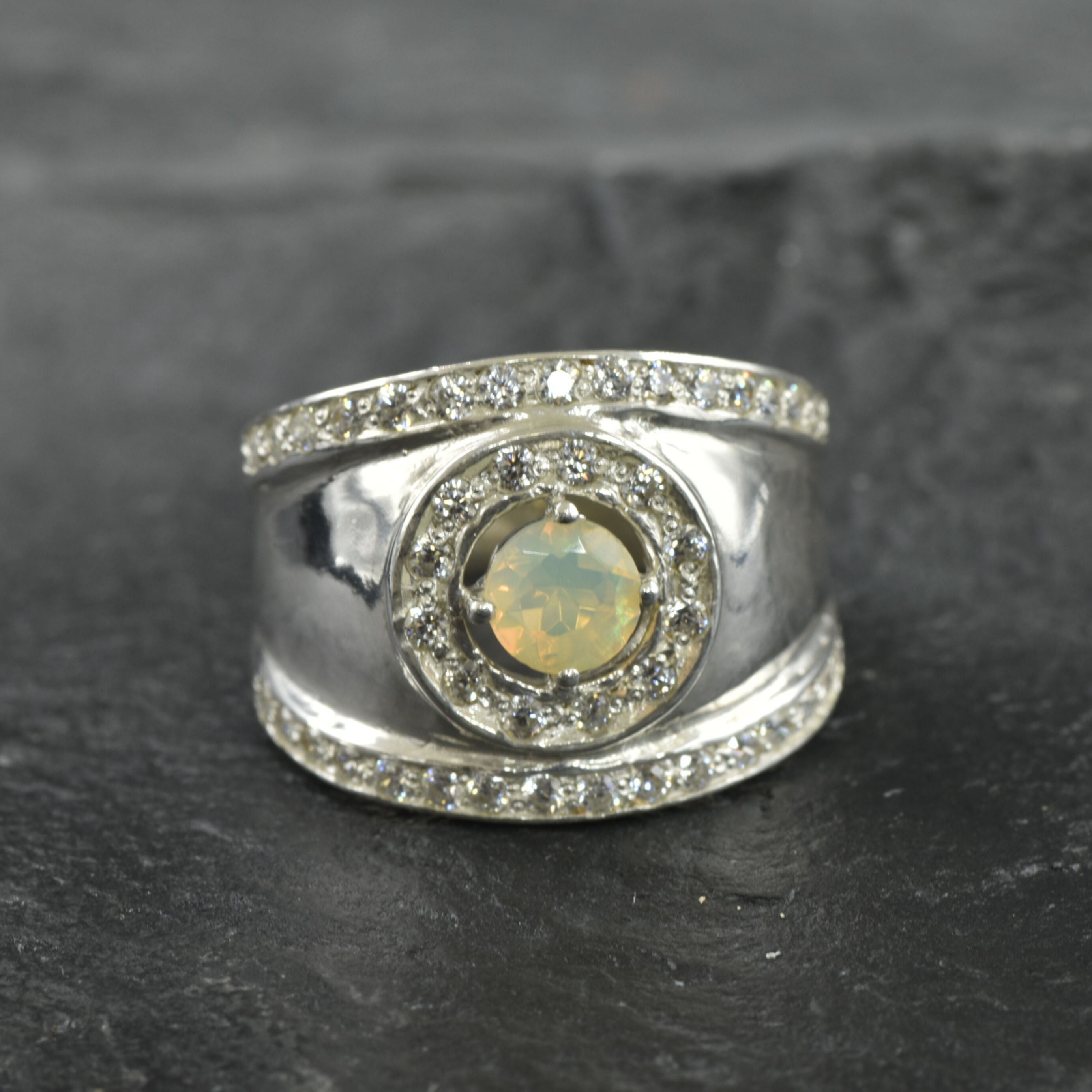 2531-R-nEOO: Sterling Silver 925 Ethiopain Opal