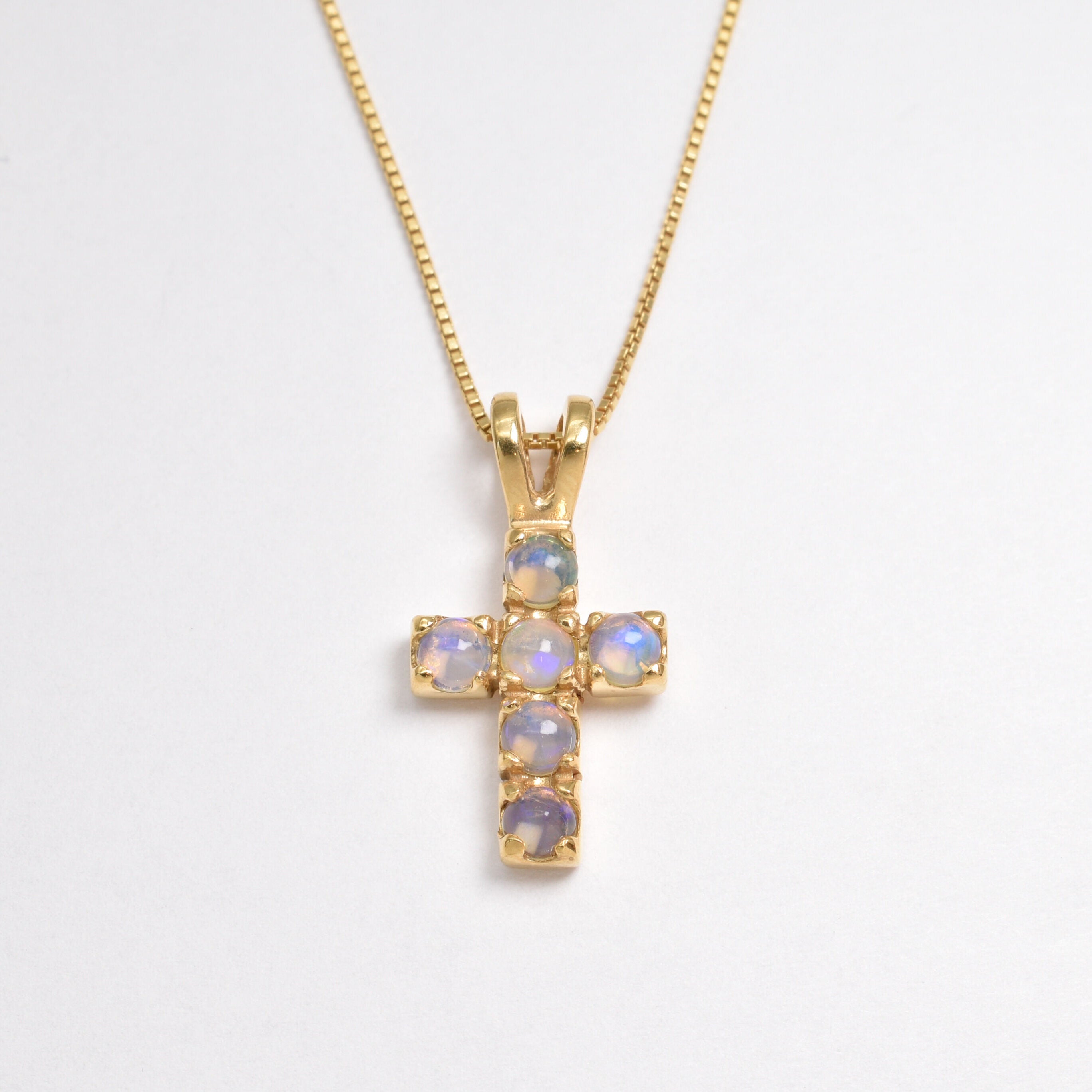 KK448-P-nEOO: Gold Vermeil 18k Ethiopian Opal