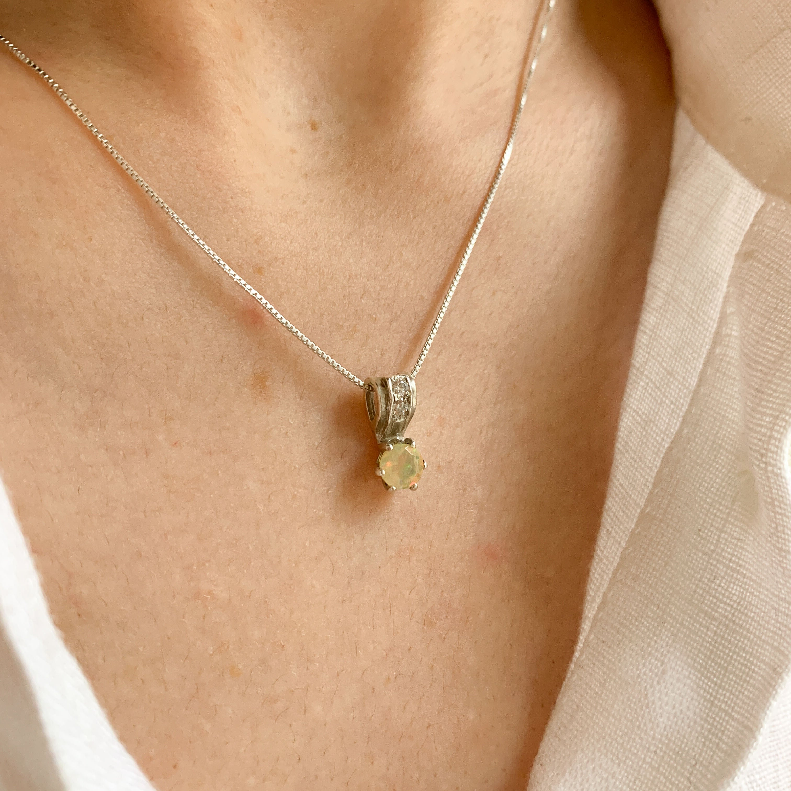 2911-P-nEOO: Sterling Silver 925 Ethiopain Opal