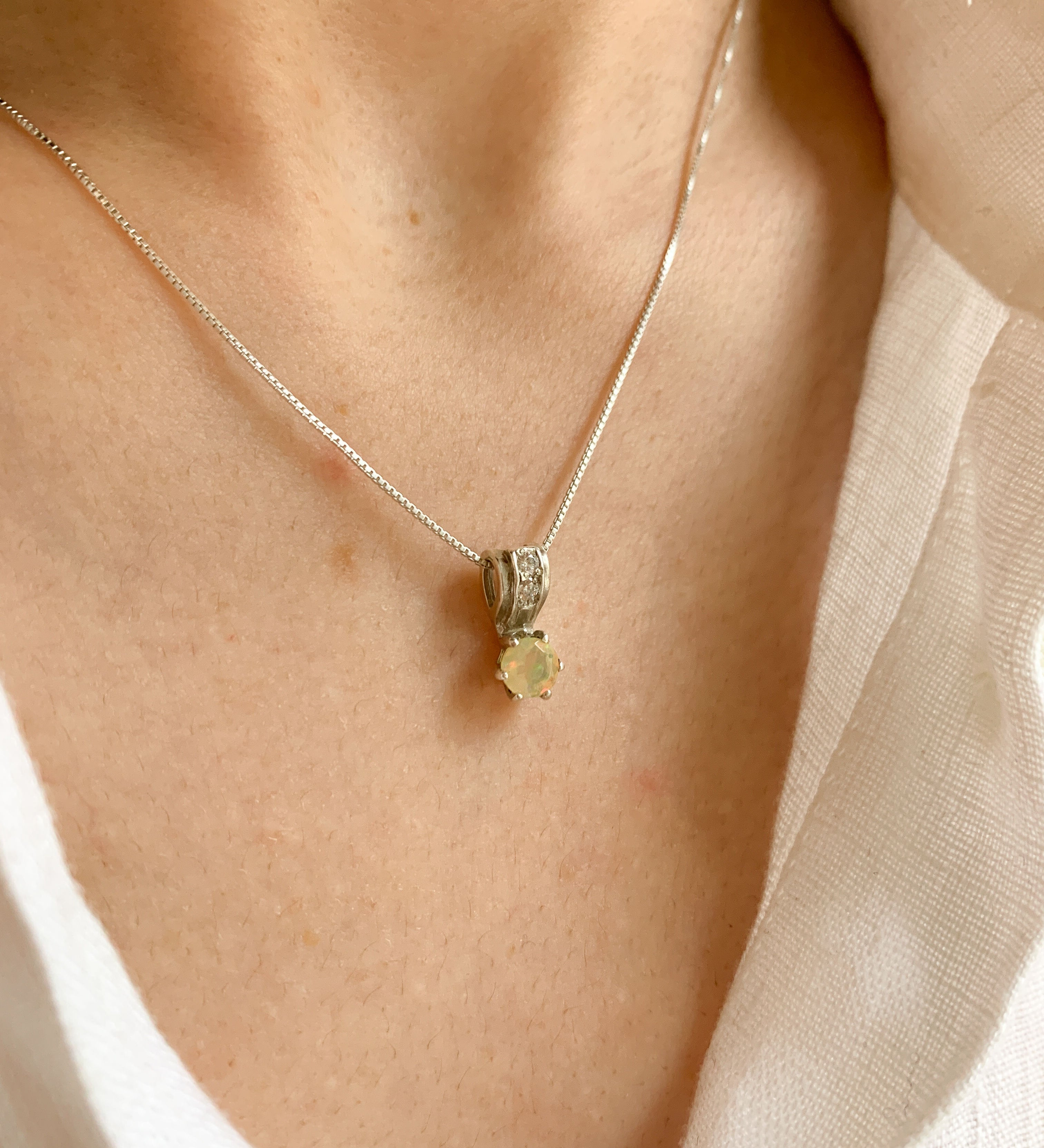 2911-P-nEOO: Sterling Silver 925 Ethiopain Opal