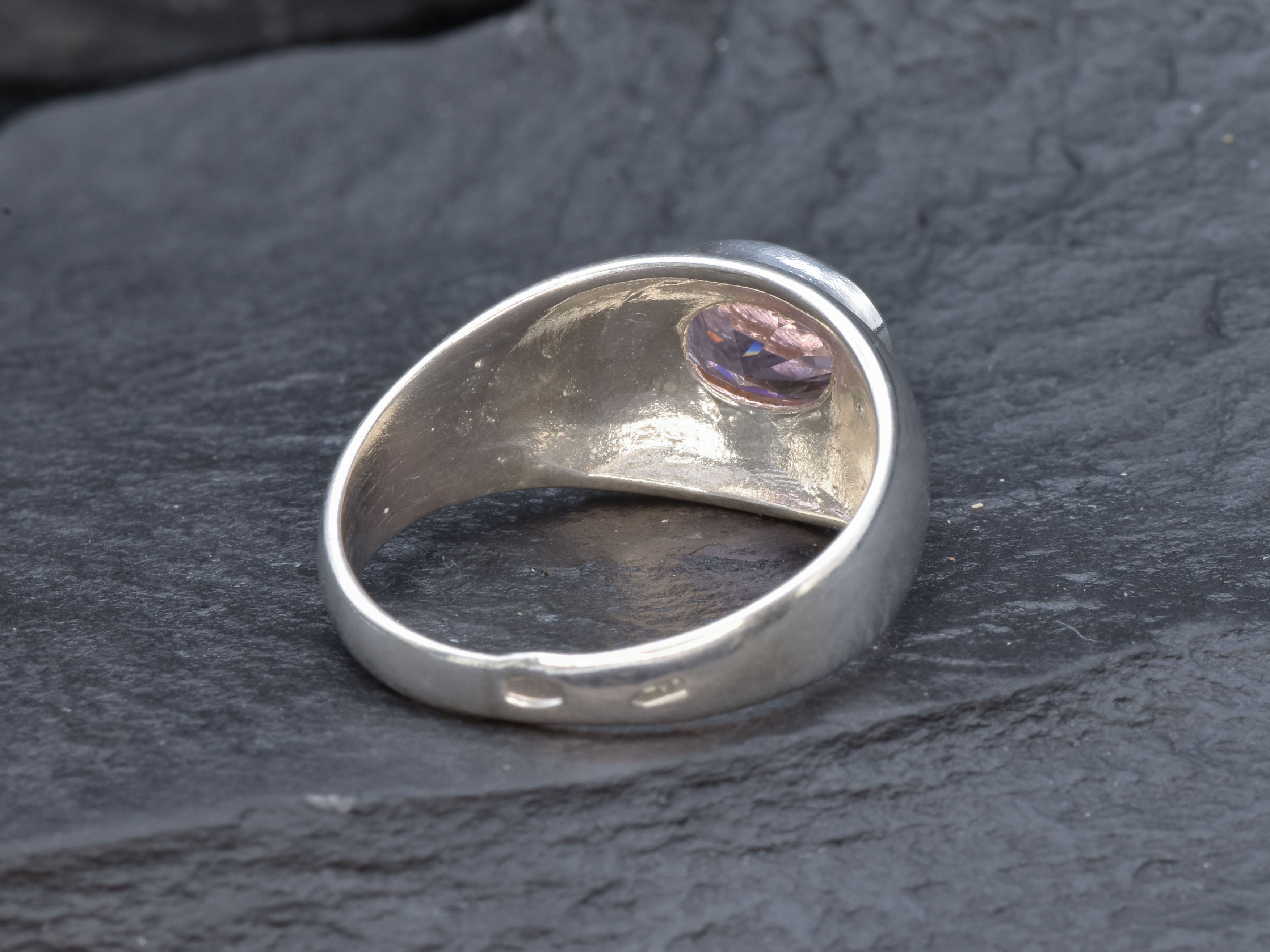 2874-R-cMOR: Sterling Silver 925 Created Morganite