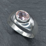 2874-R-cMOR: Sterling Silver 925 Created Morganite