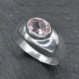 2874-R-cMOR: Sterling Silver 925 Created Morganite