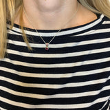 Beautiful 925 Sterling Silver Pendant featuring a glimmering natural red ruby, symbolizes love and passion, perfect for daily wear.