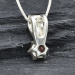 Gorgeous 925 Sterling Silver pendant showcasing a rich natural red ruby, a timeless gift for July birthdays and special moments.