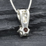 Gorgeous 925 Sterling Silver pendant showcasing a rich natural red ruby, a timeless gift for July birthdays and special moments.
