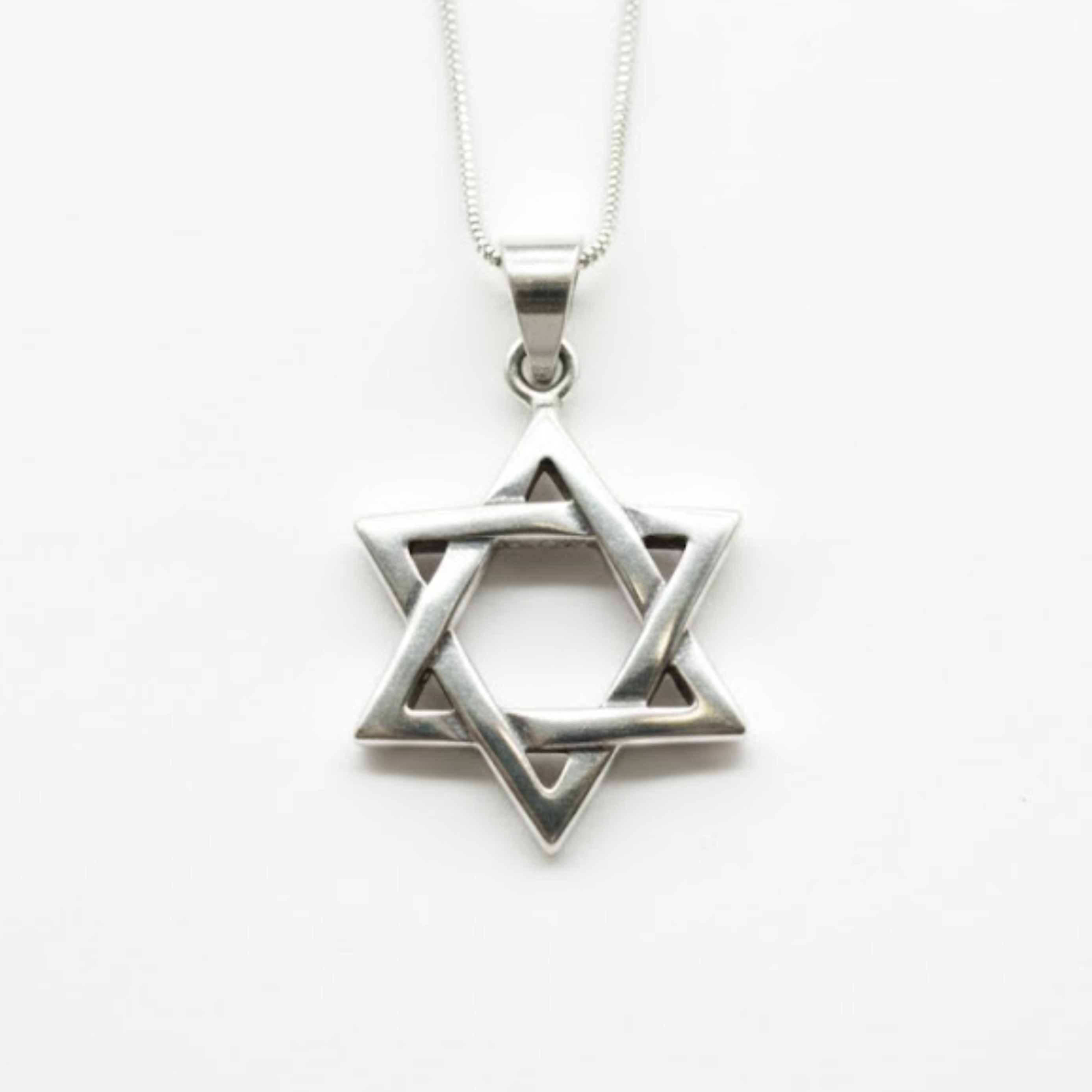 Star of David Pendant - Silver Star Necklace - Silver Jewish Necklace made in 925 Sterling Silver. Ideal for everyday wear and perfect for birthday gifting and special occasions.