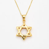 Star of David Pendant - Silver Star Necklace - Silver Jewish Necklace