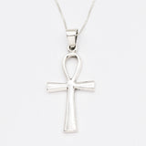 Cross Of Life Pendant - Gold Cross Necklace, Minimalist Cross Necklace