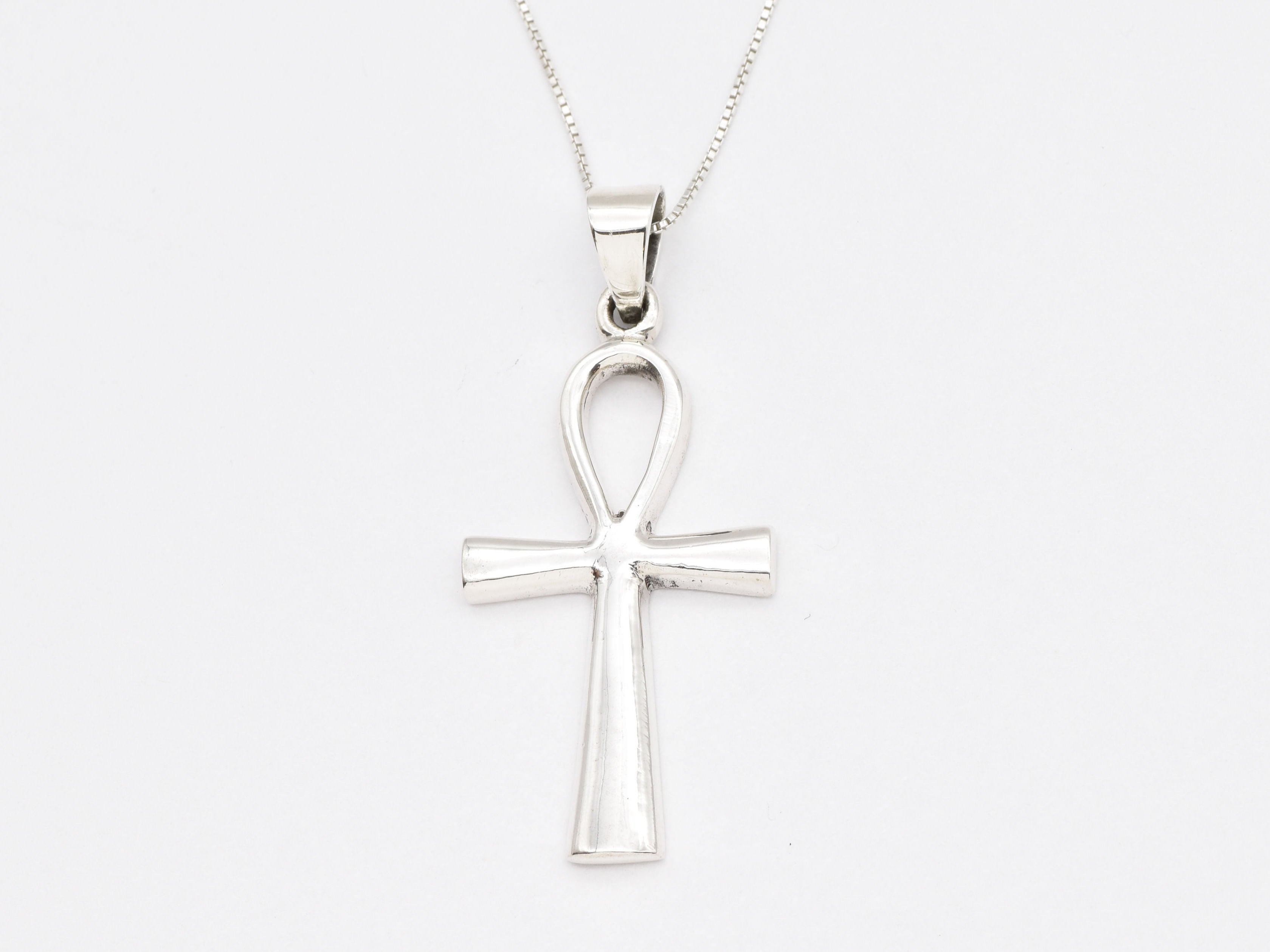 Cross Of Life Pendant - Gold Cross Necklace, Minimalist Cross Necklace