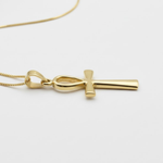 Stylish Gold Cross Necklace, made with 18k Gold Vermeil, perfect for layering or standalone wear for any occasion.