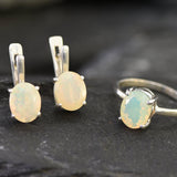 Opal Earrings, Natural Opal, Large Opals, Real Opal, Opal Studs, Genuine Opal, Big Opals, Precious Opal, Silver Earrings, Solid Silver, Opal