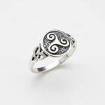Triskelion Silver Ring - Silver Celtic Ring - Vintage Symbolic Ring made in 925 Sterling Silver. Ideal for everyday wear and perfect for birthday gifting and special occasions.
