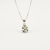 Graceful Silver Rose Pendant - Dainty floral necklace made from 925 Sterling Silver. A thoughtful gift for any special occasion.