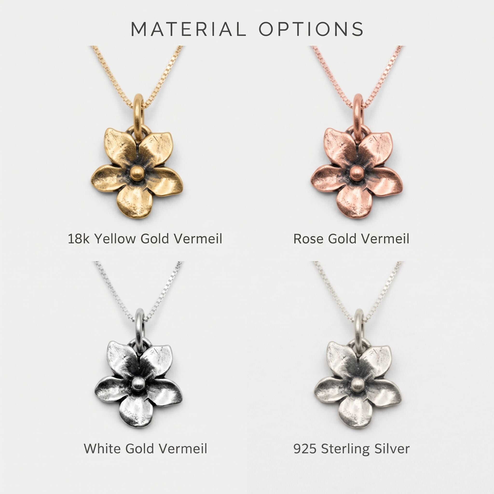 Delicate Silver Flower Necklace - Stunning Daisy Charm in 925 Sterling Silver, perfect for adding a touch of elegance to any outfit.