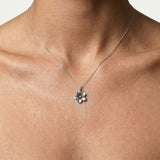 Silver Flower Pendant Necklace - Charming Daisy Design in 925 Sterling Silver. Perfect for daily wear and special gifts.