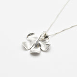 Silver Daisy Pendant - Silver Flower Necklace - Flower Necklace