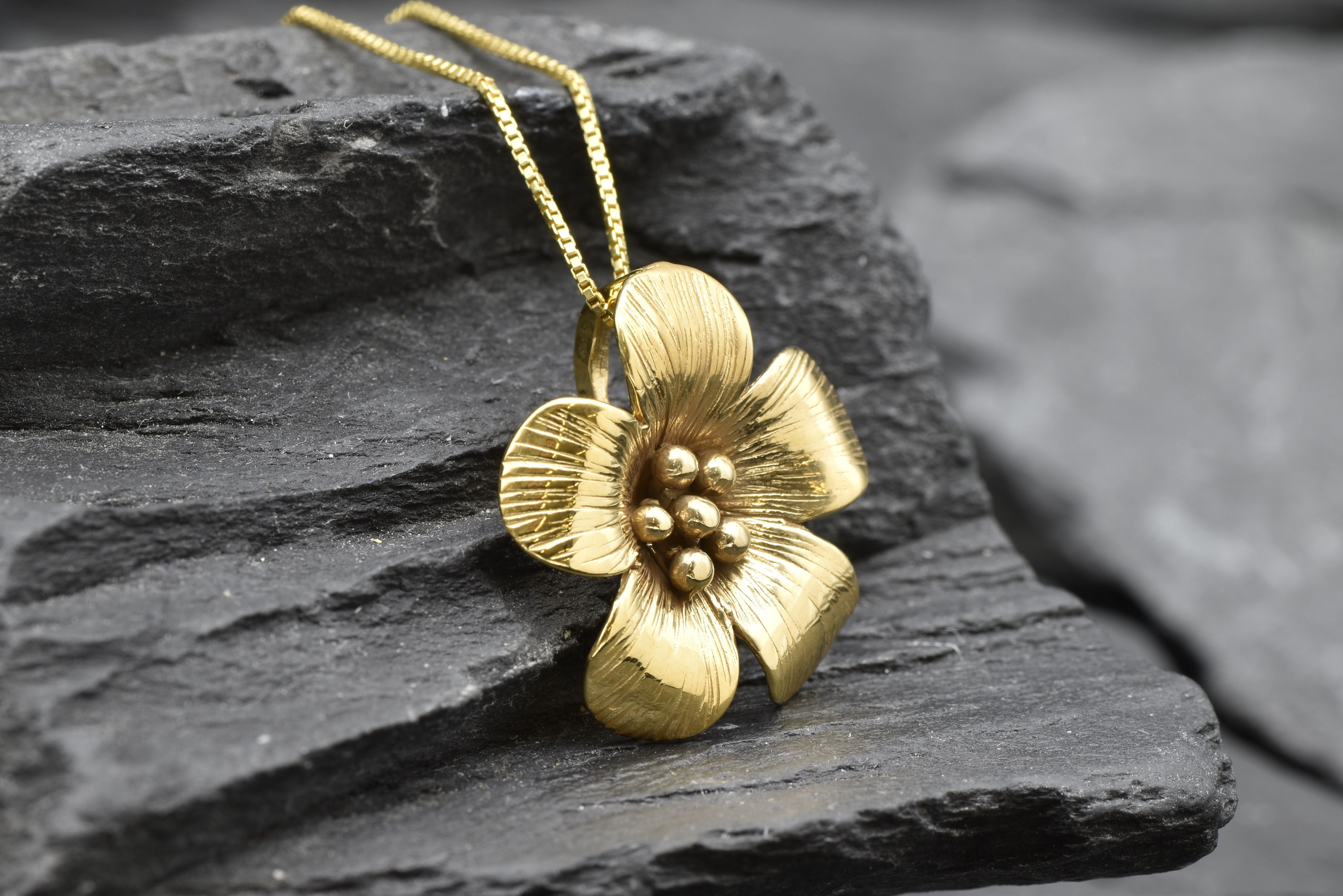 1498-P-0S-Y: Gold Vermeil 18k