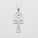Ankh Silver Necklace - Dazzling 925 Sterling Silver Cross Pendant, perfect for stylish looks and cherished gifts for loved ones.