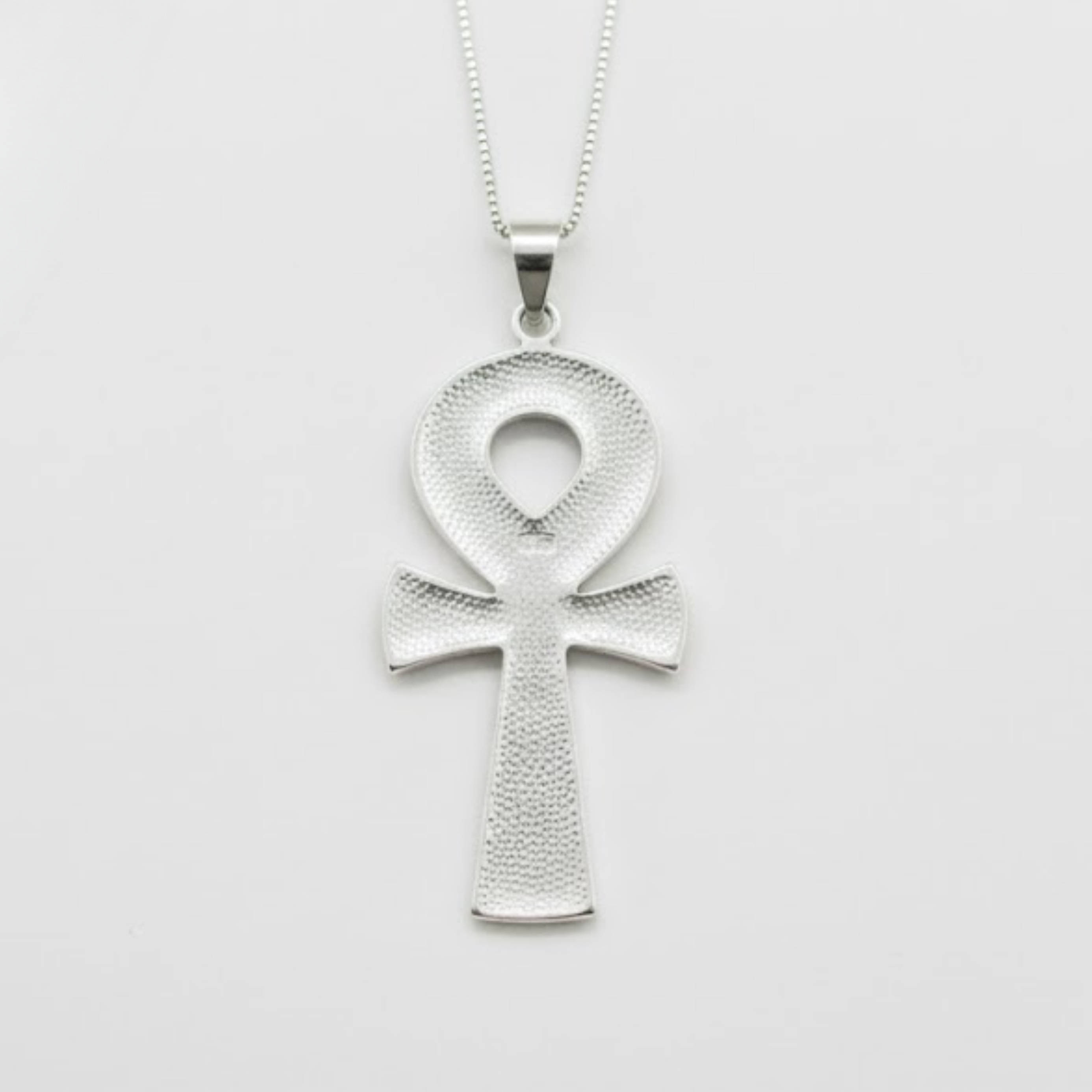 Ankh Silver Necklace - Dazzling 925 Sterling Silver Cross Pendant, perfect for stylish looks and cherished gifts for loved ones.