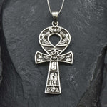 Ankh Silver Necklace - Silver Cross Pendant - Statement Cross Necklace made in 925 Sterling Silver. Ideal for everyday wear and perfect for birthday gifting and special occasions.