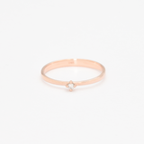 CERTIFIED Real Diamond Ring - Solid 14k Rose Gold Ring - Genuine Diamond Engagement Ring