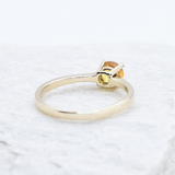 Yellow Sapphire Ring - 18k Solid Gold Ring - Genuine Sapphire Ring