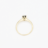 CERTIFIED Real Sapphire Ring - Solid 14k Gold Ring - Genuine Sapphire Engagement Ring